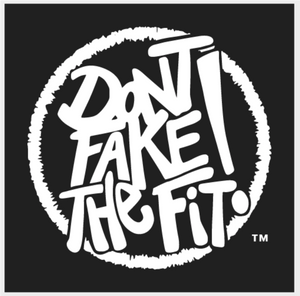 "Don't Fake the Fit" Limited Edition Face Mask - Black (White Logo)